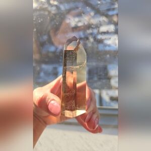 Natural Brazilian Citrine Tower Crystal Point 2.4 oz